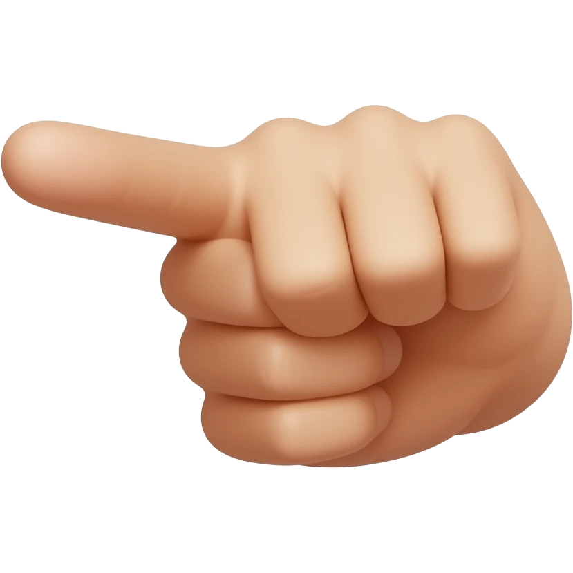 index finger pointing at me frontal emoji