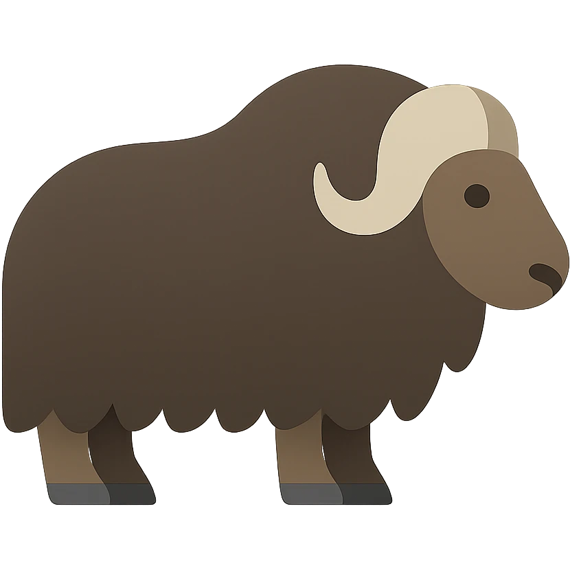 Muskox emoji