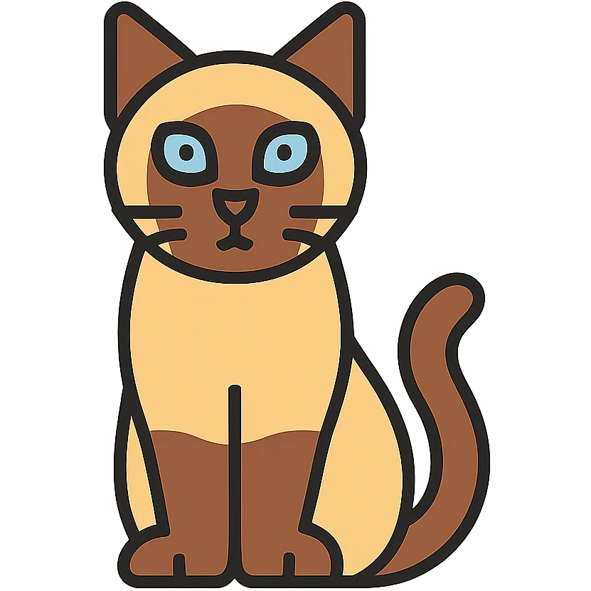 Siamese cat emoji