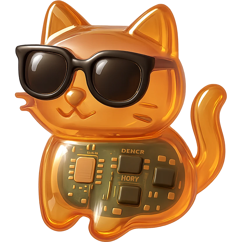 Cat wearing sunglasses emoji