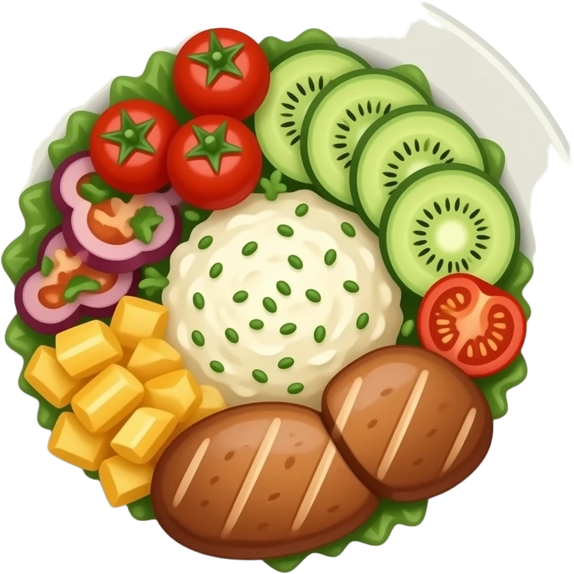 Vegetarian meal emoji