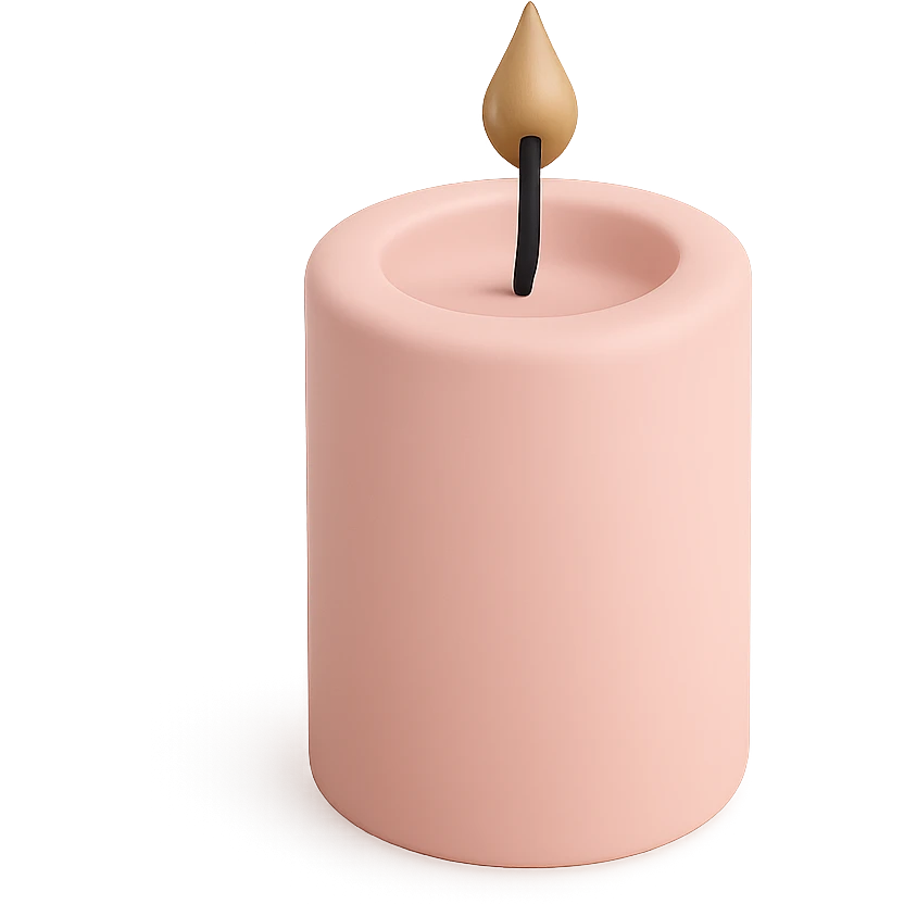 Pink candle
 emoji
