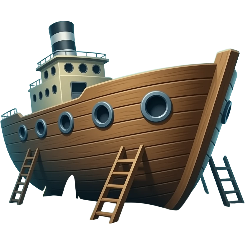 sunken ship emoji