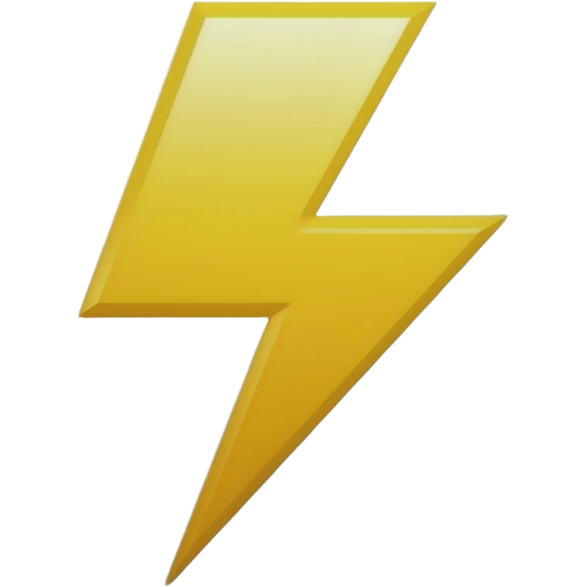 Lightning emoji