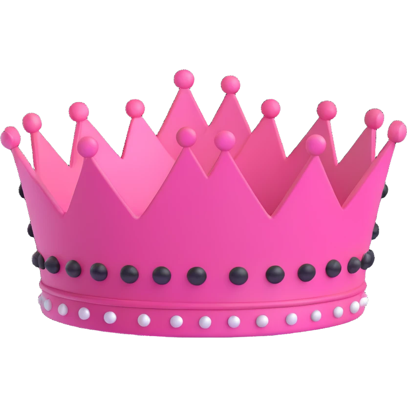 normal pink crown emoji
