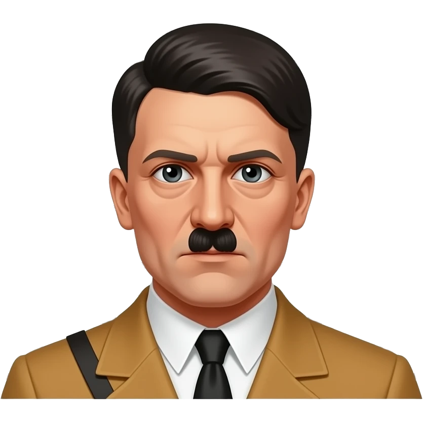 a meme of a mugshot of hitler with meme text up and down saying "he has a penis ancd he is so fuck i love stuffing bombs in my ass in 9 months ill become pregent- BLLLA🤨😭😫🥳🫥" emoji
