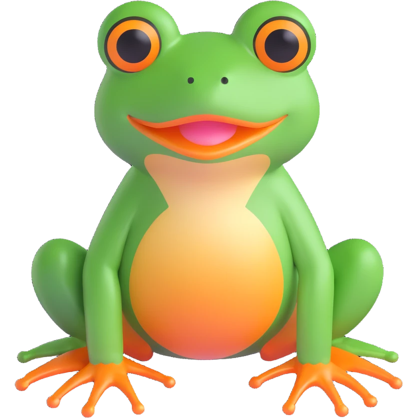 a frog emoji