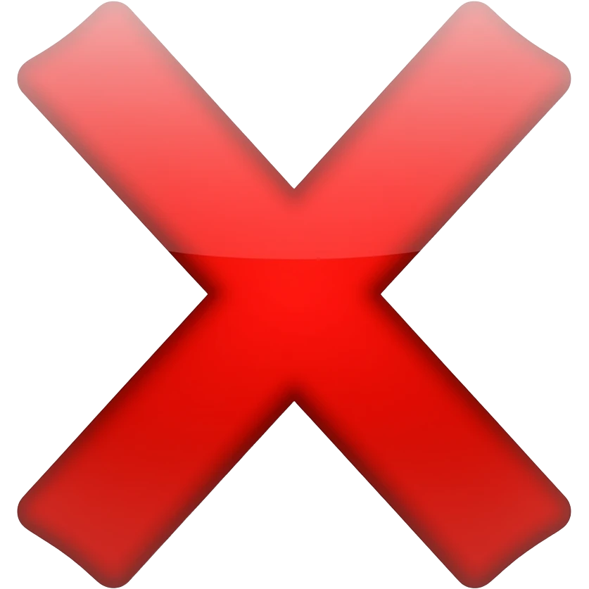 wrong cross mark emoji