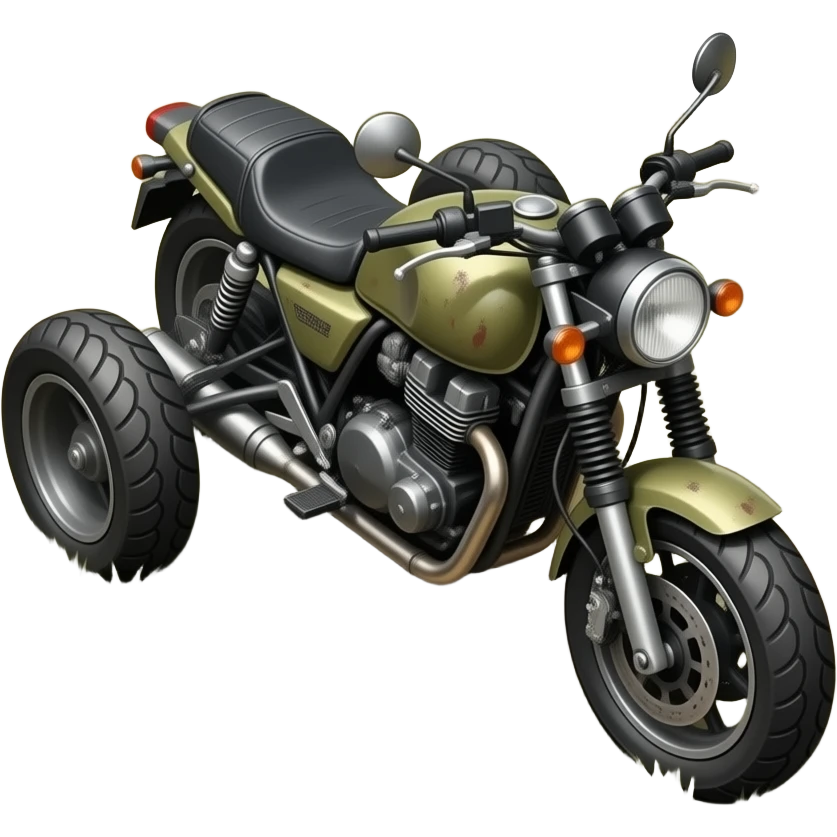 3rad motorrad, endzeit, b, from top view emoji