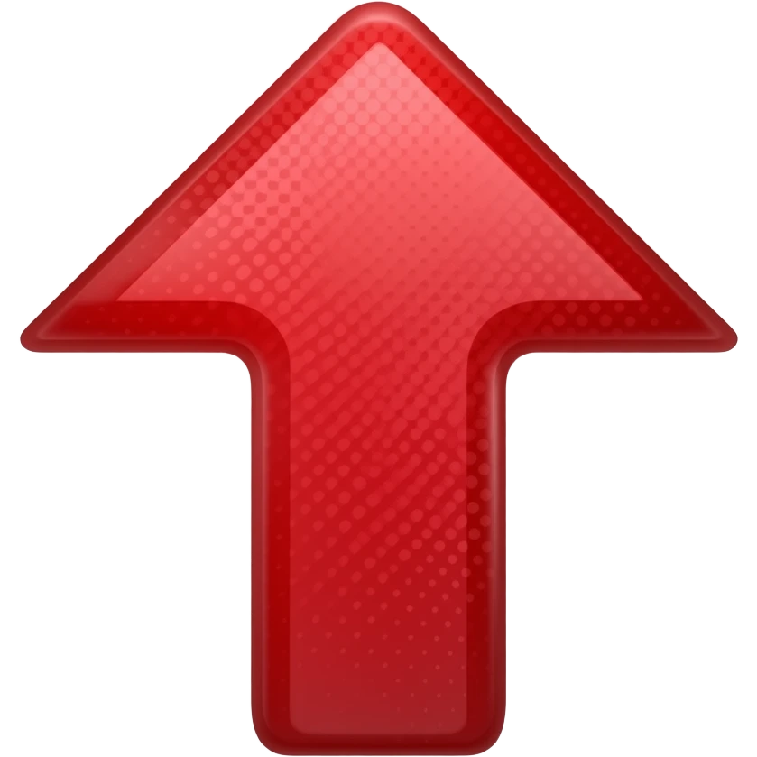 red up arrow emoji