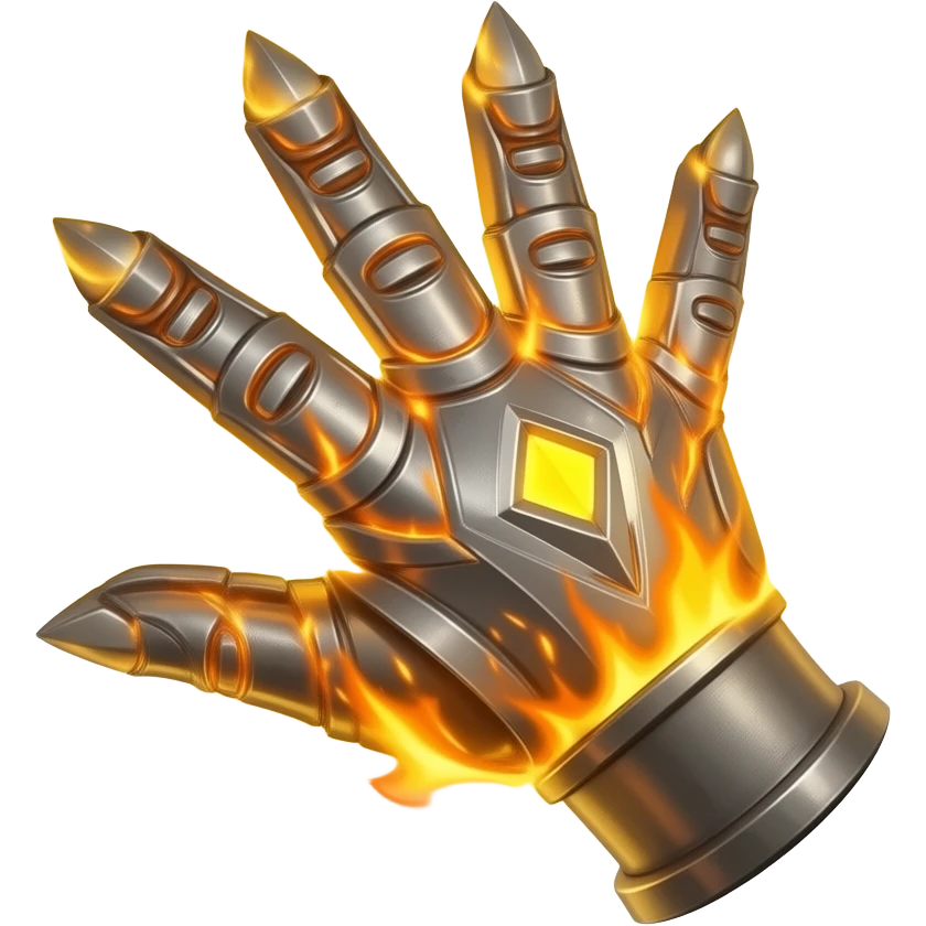 gauntlet on fire emoji