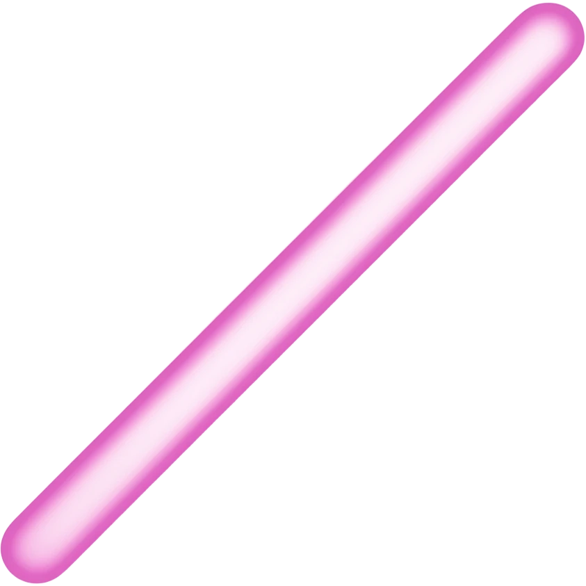 one light pastel pink colored glowing straight line emoji