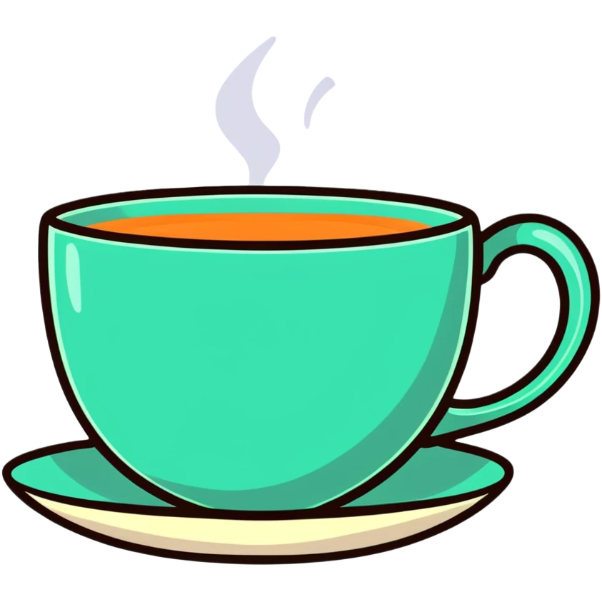 Click that tea emoji