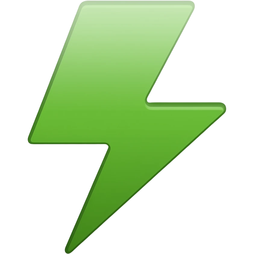 lightning green emoji