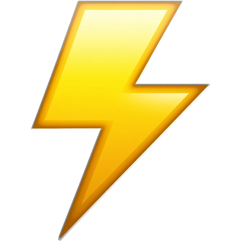 lightning emoji