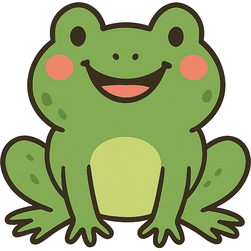 happy frog emoji