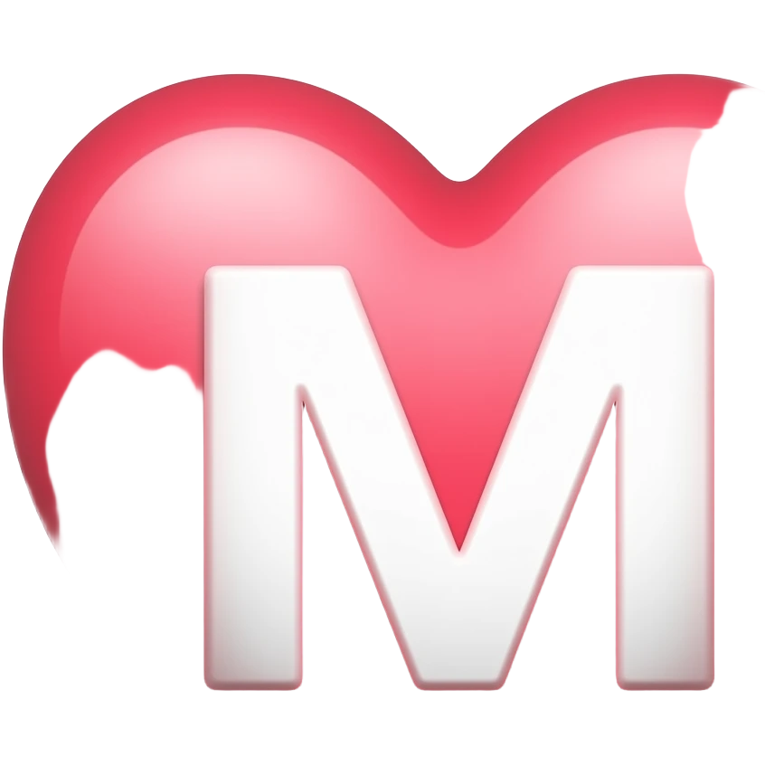 Straalt genegenheid uit en met de letter m erin verwerkt. emoji