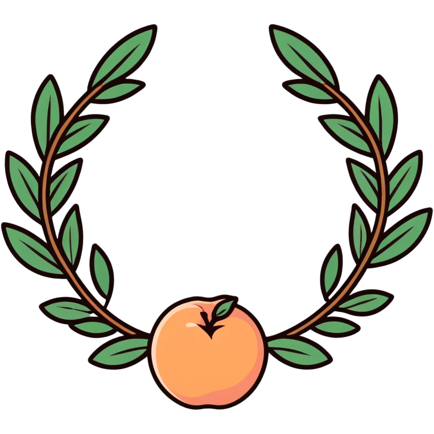 #1 peach winner emoji