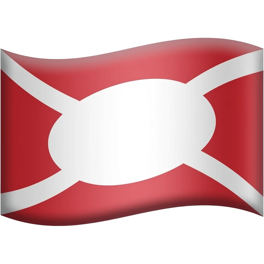 White flag with white oval on it emoji