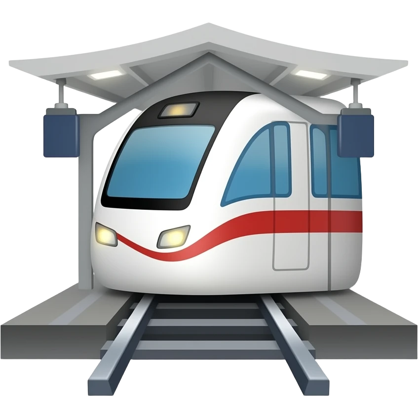 Train station emoji tile for game emoji