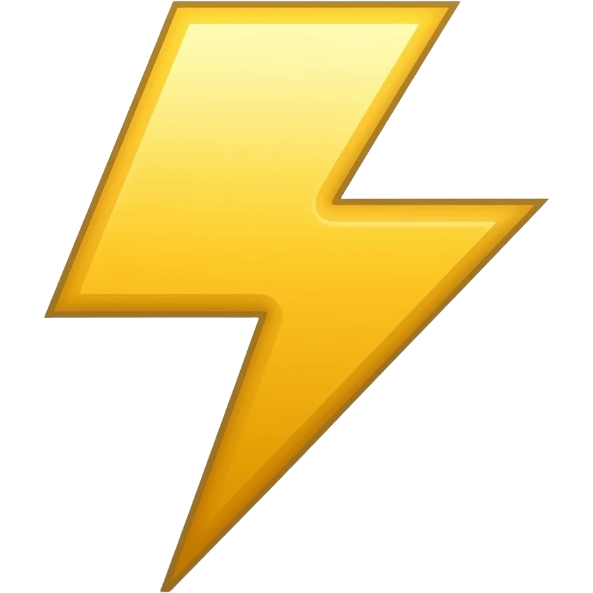 lightning emoji
