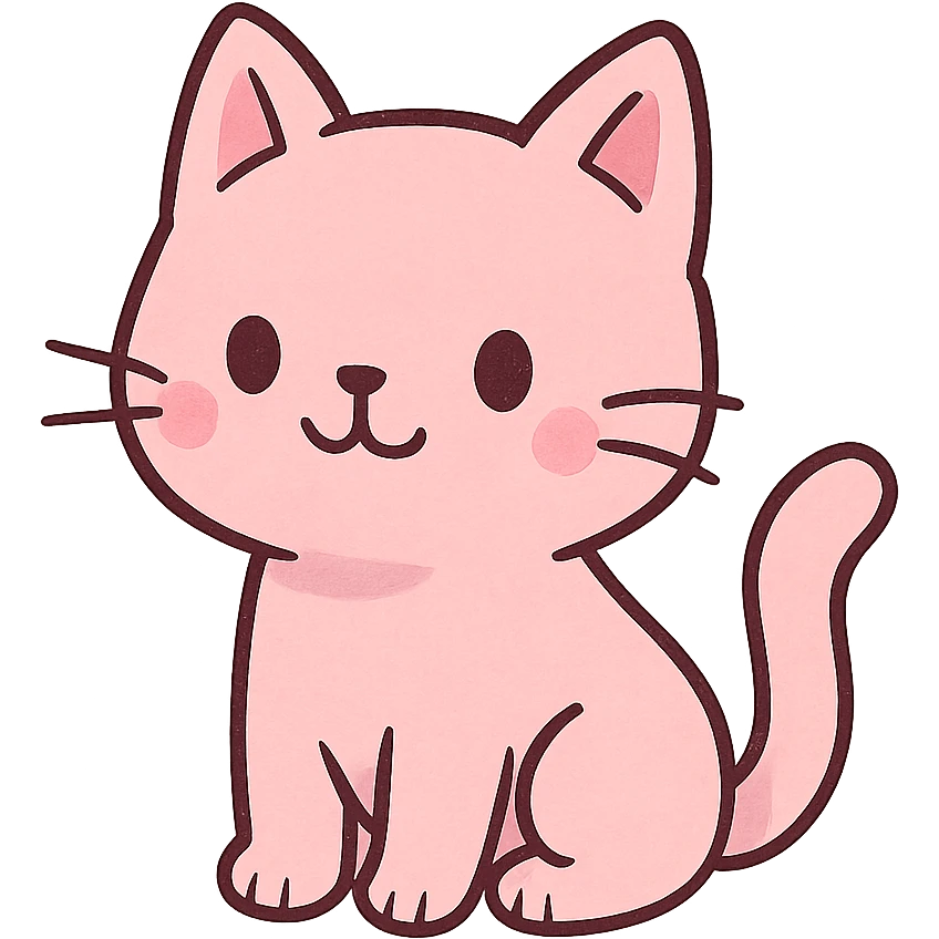 pink cat emoji