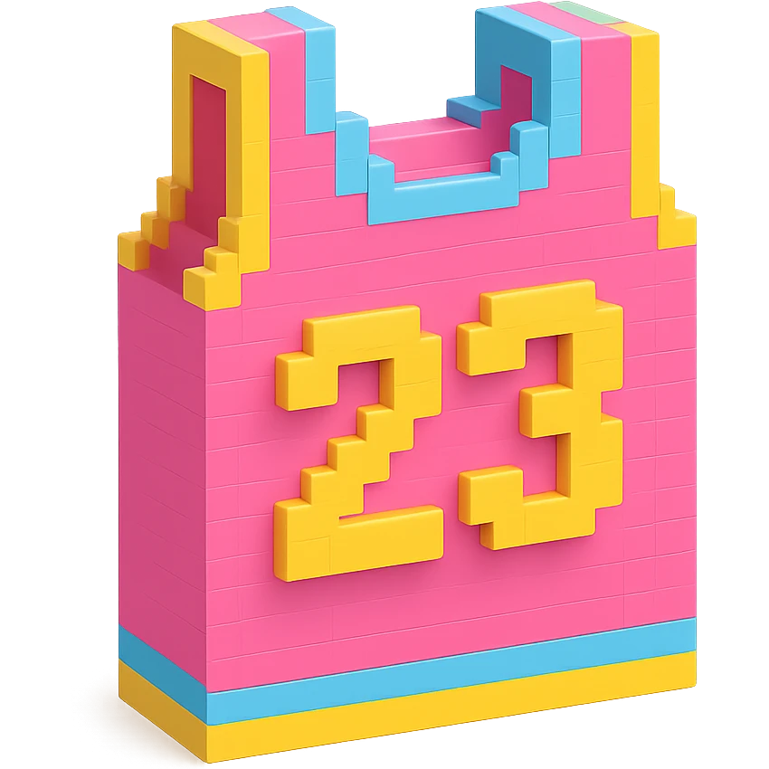 розовая баскетбольная майка с надписью "23", no background emoji