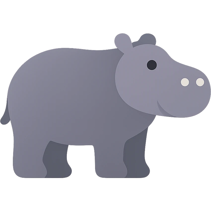 Hippo emoji