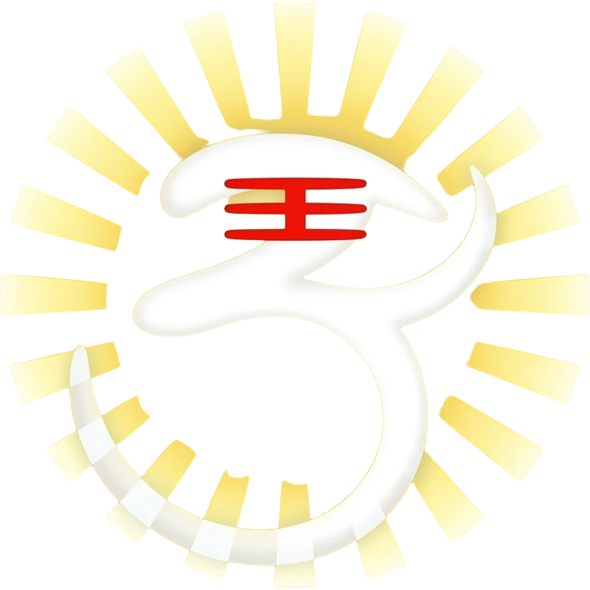 White Vishnu Namam with red center line, golden glow, sacred Vaishnav tilak, symmetrical spiritual emoji, clean 3D devotional style, bright divine aura 🙏 emoji