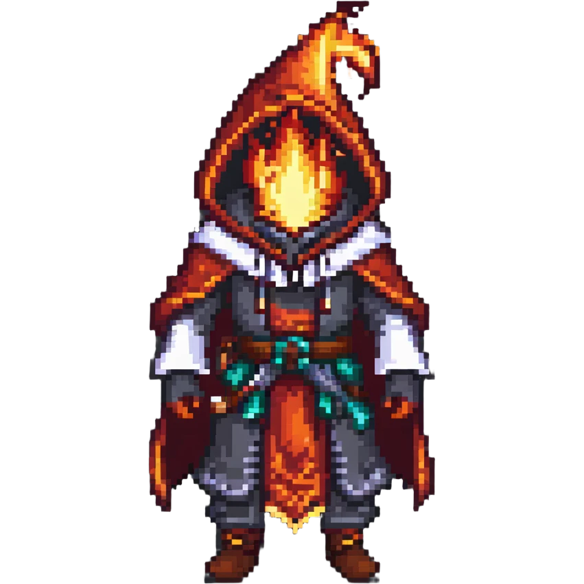 Fire mage with hood emoji