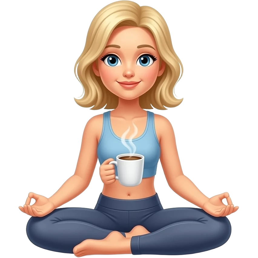 👱🏻‍♀️ 🧘🏼‍♀️☕️🍁🍂 emoji