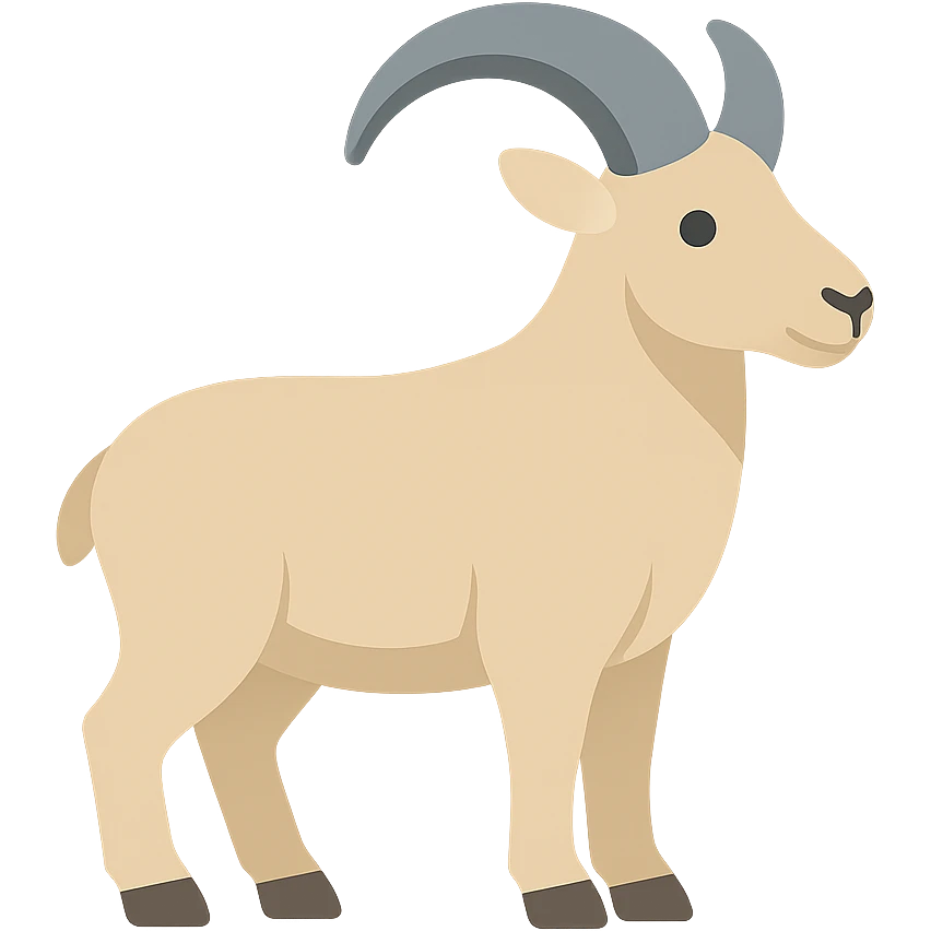 Mountain goat emoji