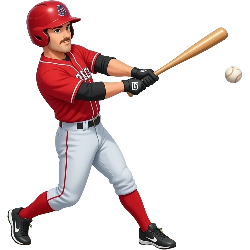 a man playing Baseball emoji