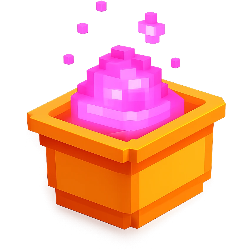 сделай соус из фастфуда розовый светящийся, no background  emoji