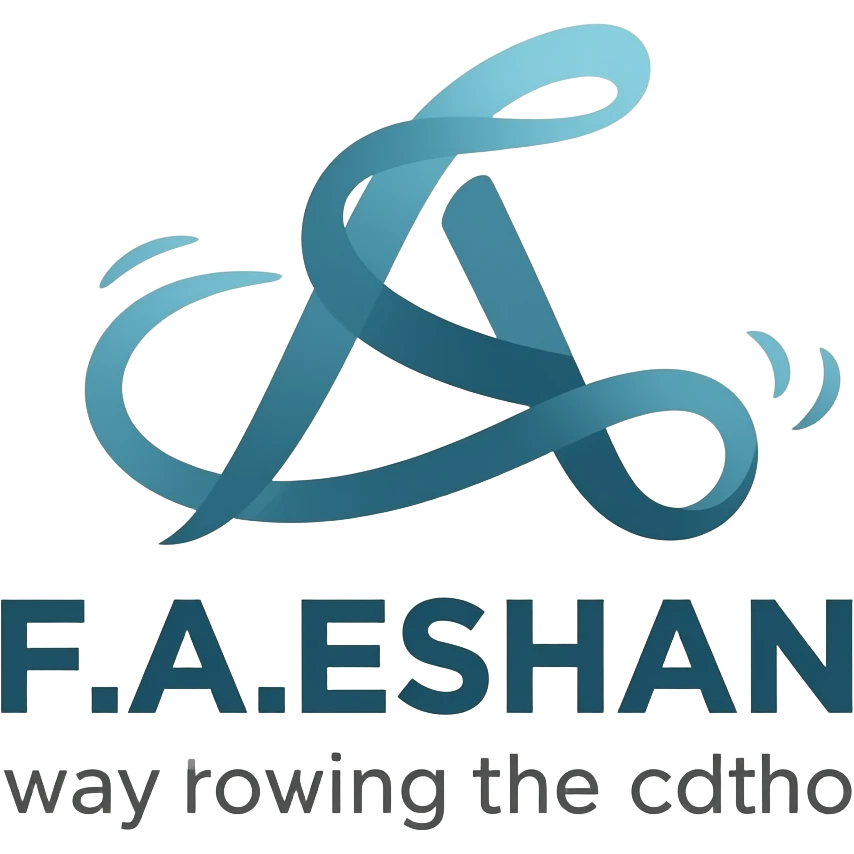 F.A.ESHAN এই নামের একটা ঠিক টক এ দেওয়ার মতো লোগো বানিয়ে দিন emoji