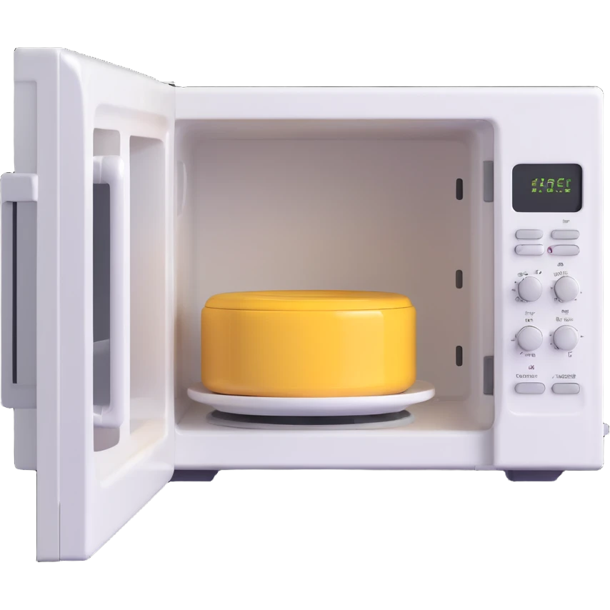 microwave with door open emoji