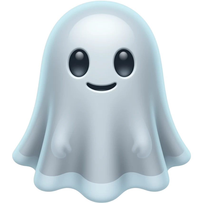 Hooded shy ghost. emoji