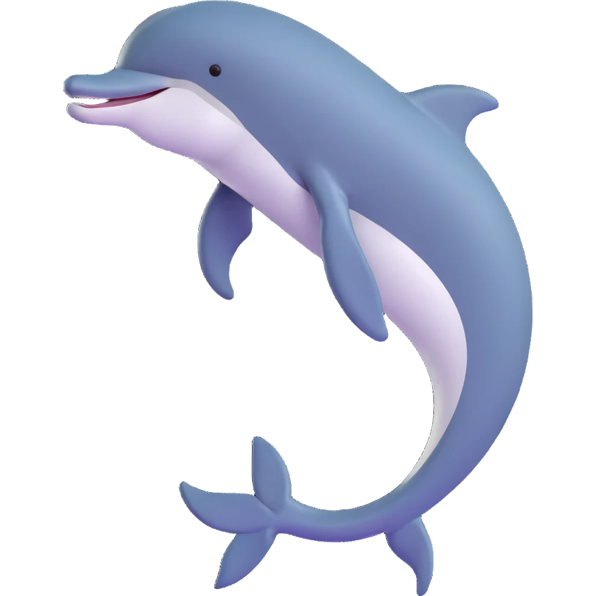 playful dolphin emoji