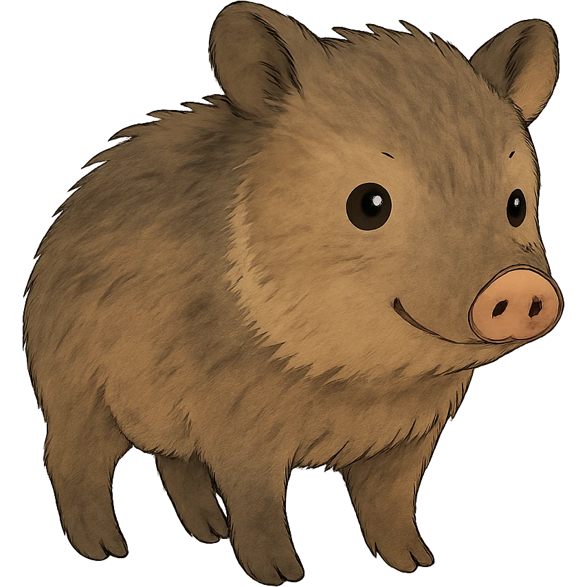 cute javelina emoji