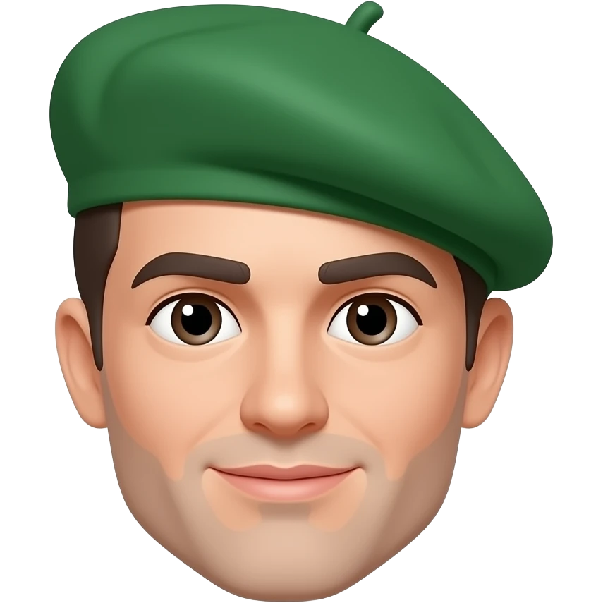 green beret no beard emoji