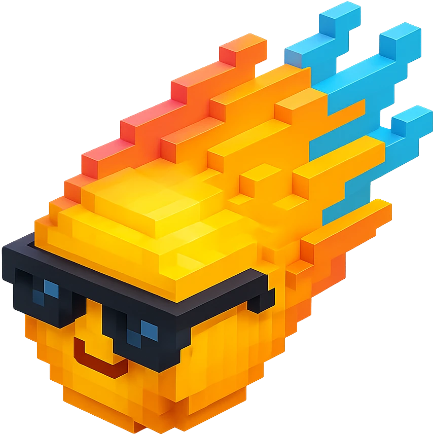 светящиеся комета в солнцезащитных очках, no background emoji