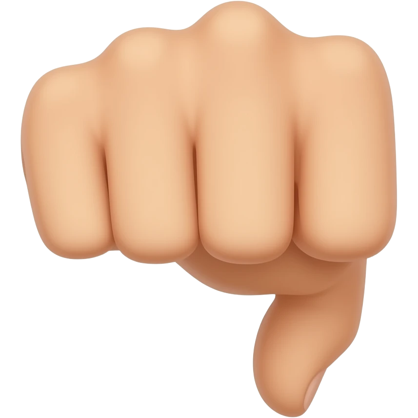 all fingers up but index finger down emoji