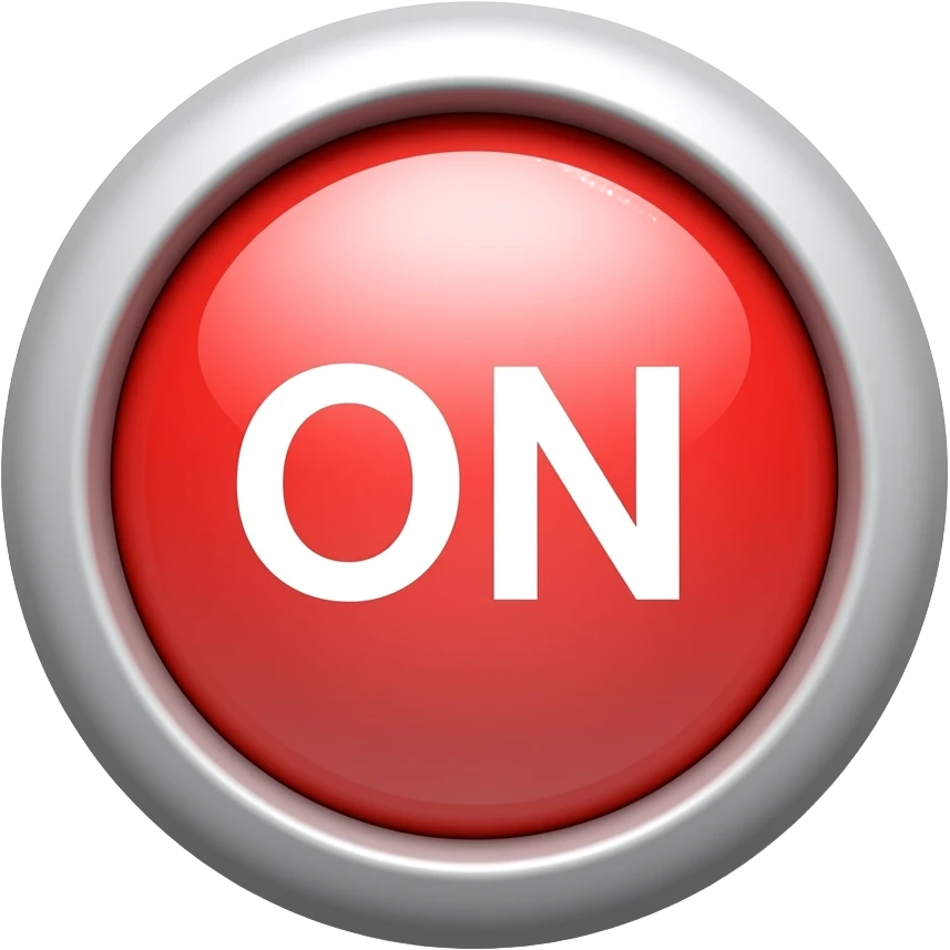 "ON" push Button emoji