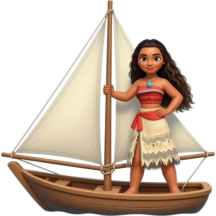 Moana boat emoji
