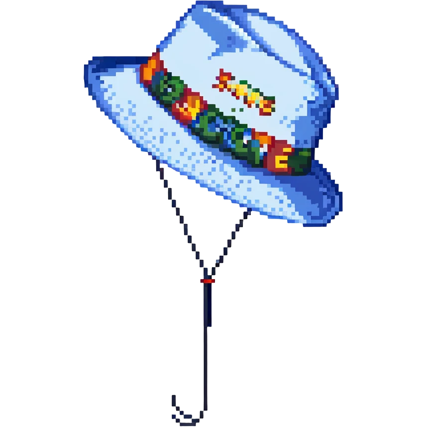 Синяя спортивная панамка со шнурком и надписью SPACEME, no background emoji