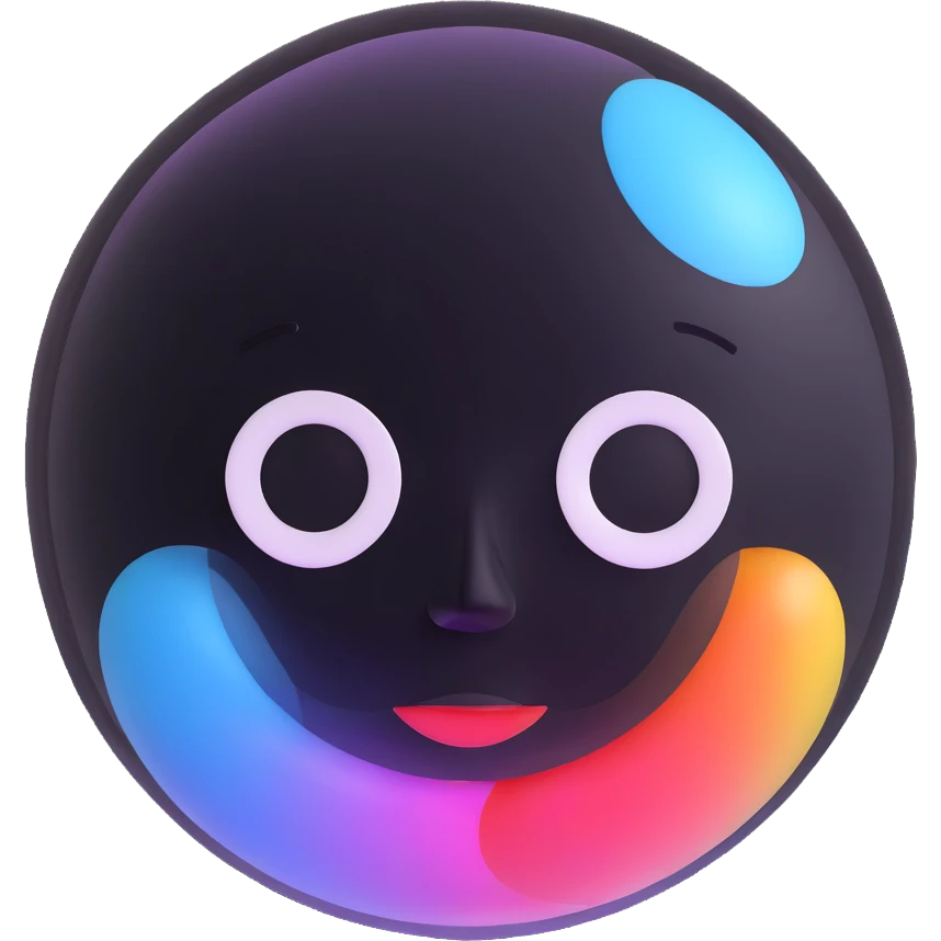 bubble with a human face emoji
