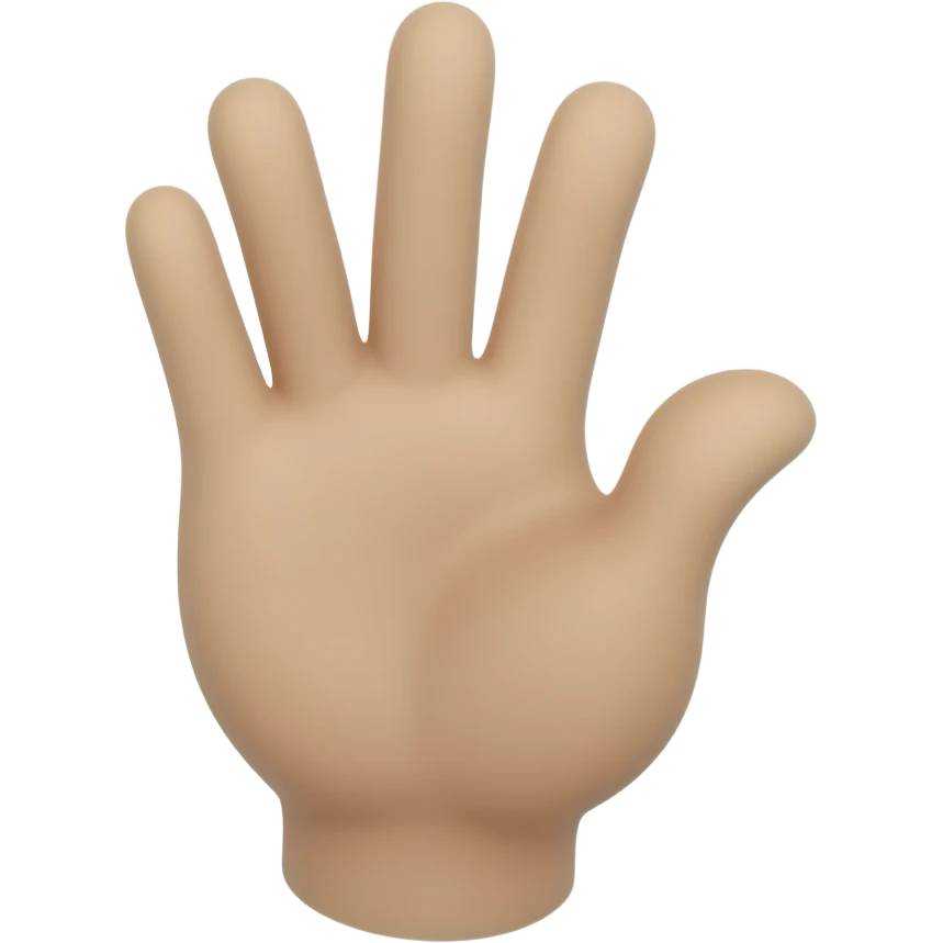 Mano haciendo una w emoji