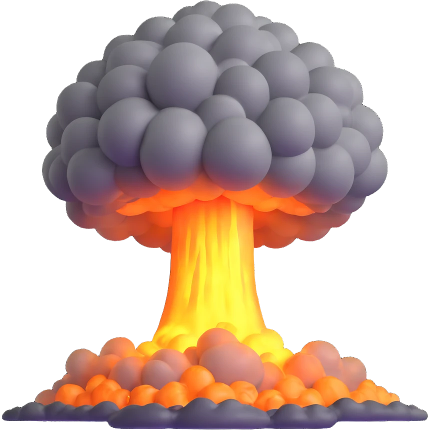 nuclear explosion emoji