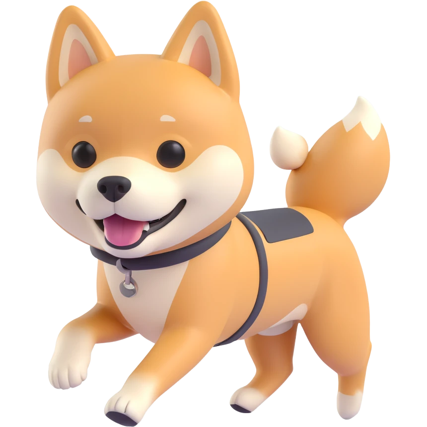 shiba inu jogging emoji