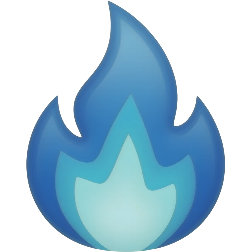 Blue Fire emoji